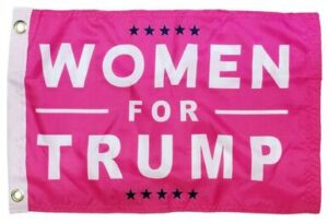 Trump Women For Pink Double Sided Boat Flag