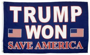 Trump Won Save America 3x5 Flag