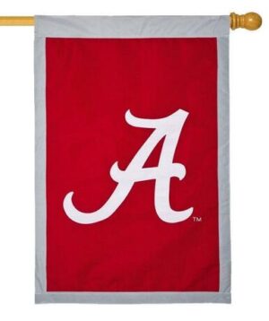 University of Alabama A Applique House Flag