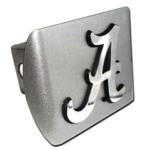 University of Alabama A Brushed Chrome Hitch Cover