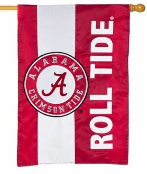 University of Alabama Embellished Applique House Flag