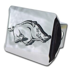 University of Arkansas Running Hog Shiny Chrome Hitch Cover