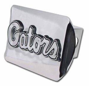 University of Florida Gator Head Shiny Chrome Hitch Cover - I