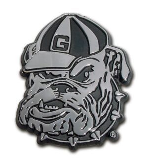 University of Georgia Bulldog Chrome Car Emblem