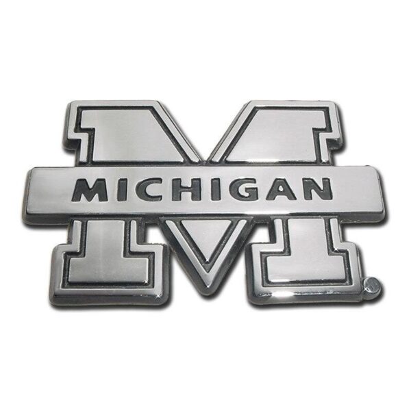 University of Michigan Chrome Car Emblem