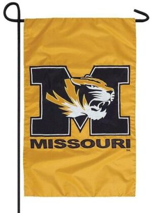 University of Missouri Applique Garden Flag