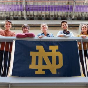 University of Notre Dame ND 3x5 Deluxe Flag Live