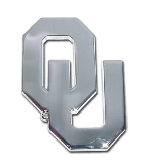 University of Oklahoma OU Chrome Car Emblem