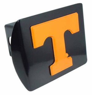 University of Tennessee Orange T Black Hitch Cover