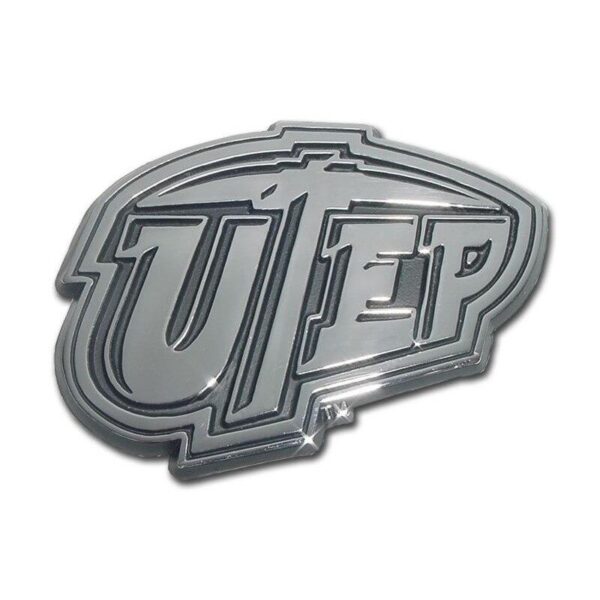 University of Texas El Paso Chrome Car Emblem