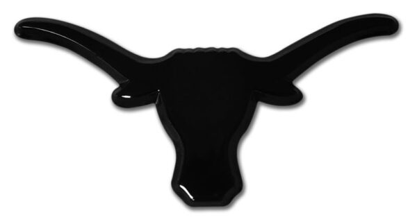 University of Texas Longhorn Black Car Emblem