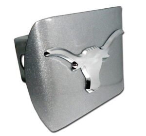 University of Texas Longhorn Brushed Chrome Hitch Cover