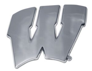 University of Wisconsin Chrome Car Emblem