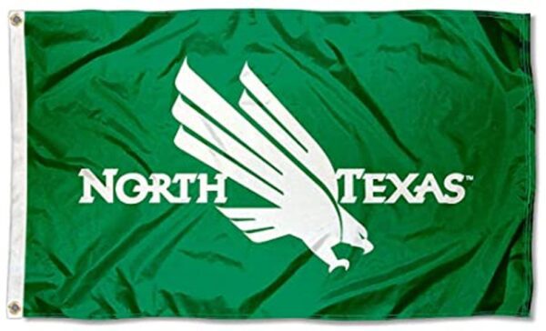 UNT North Texas Eagle Logo 3x5 Flag