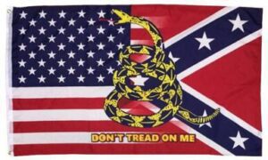 USA Rebel Don't Tread On Me 3x5 Flag