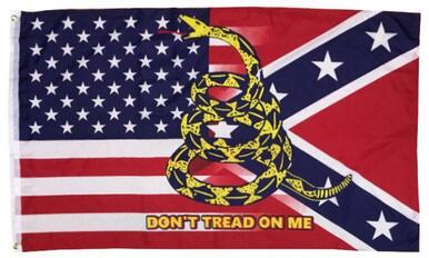 USA Rebel Don't Tread On Me 3x5 Flag