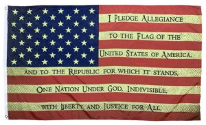 Vintage American Pledge of Allegiance 3x5 Flag