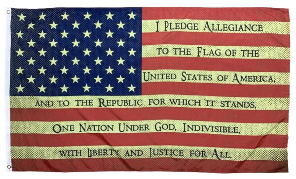 Vintage American Pledge of Allegiance 3x5 Flag