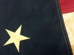 Vintage Antiqued Sewn Nylon 3x5 1st National Confederate Flag