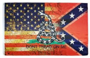 Vintage USA Rebel Don't Tread On Me 3x5 Flag
