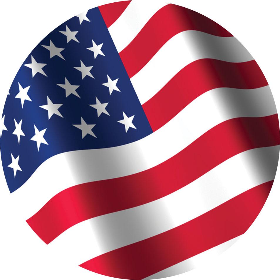 Waving American Flag Accent I AmEricas Flags