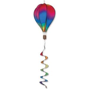 Wavy Gradient Hot Air Balloon with Tail Spinner