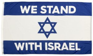 We Stand With Israel 3x5 Flag