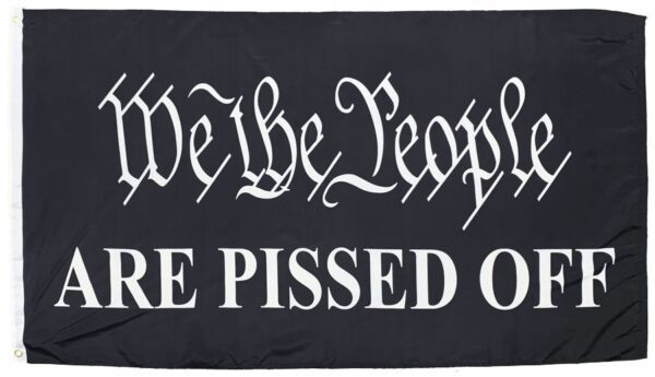 We the People Are Pissed Off 3x5 Flag