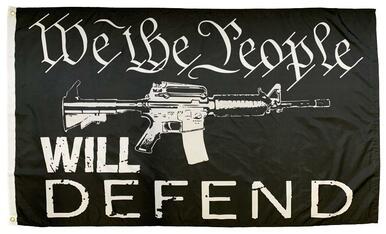 We the People Will Defend 3x5 Flag