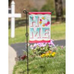Welcome Home Suede Reflections Garden Flag