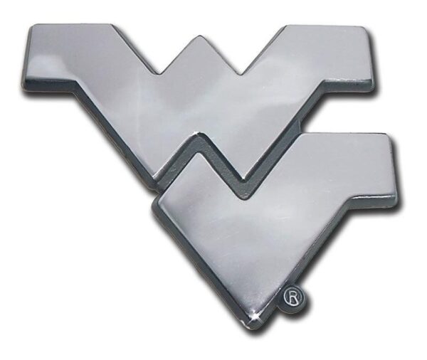 West Virginia University Chrome Car Emblem
