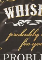 Whiskey Won't Fix Double Applique Garden Flag