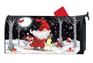 Winter Forest Night Gnomes Mailbox Cover