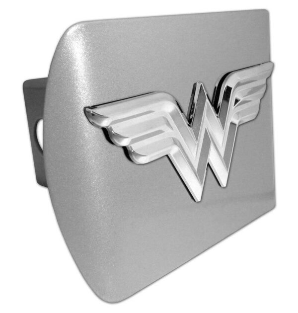 Wonder Woman 3D Brushed Chrome Hitch Cover