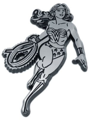 Wonder Woman Figurine Chrome Car Emblem