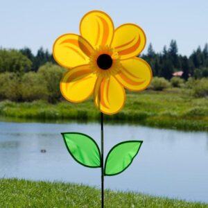 Yellow Sunflower Large Wind Spinner