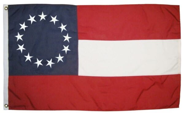 1st National Confederate 13 Star Flags - 2-Ply Polyester