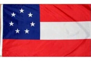 1st National Confederate 7 Star Flags - Printed Polyester