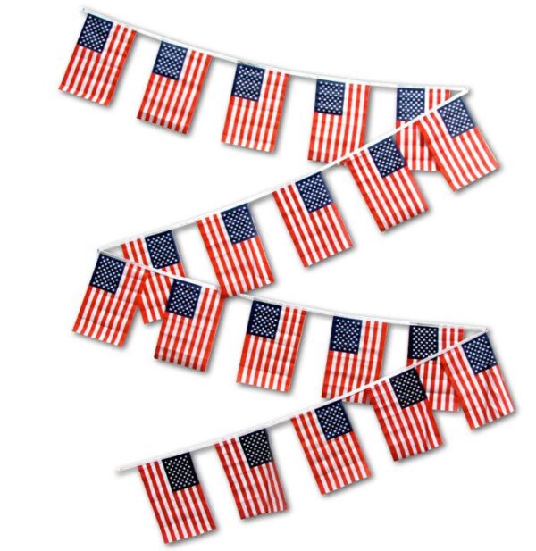 30ft American Flag String