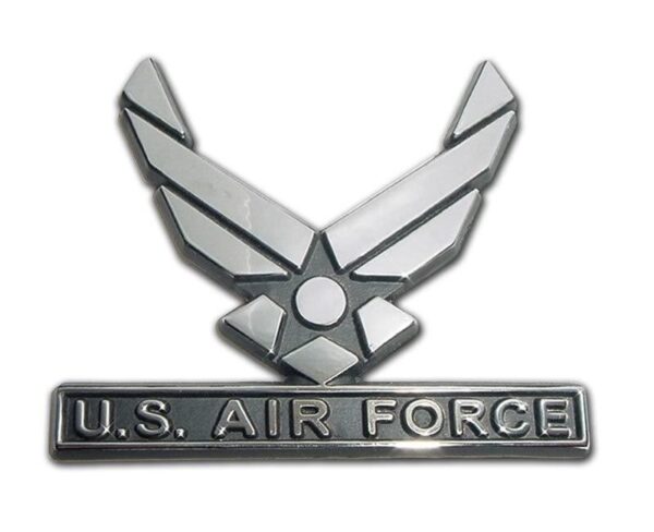 Air Force Wings Chrome Car Emblem - I AmEricas Flags