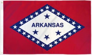 Arkansas State 3x5 Flag - 150 Denier Nylon