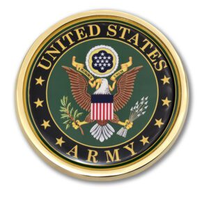 Army Green Seal Color Car Emblem
