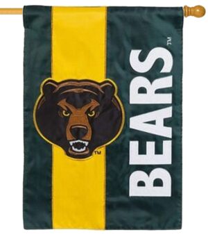 Baylor Bears Embellished Applique House Flag