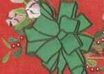 Burlap Christmas Cotton Wreath Double Applique Garden Flag