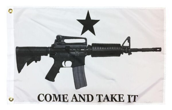 Come and Take It M4 Rifle Flag - Printed Polyester