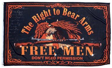 Free Men Don't Need Permission 3x5 Flag