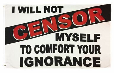 I Will Not Censor Myself 3x5 Flag