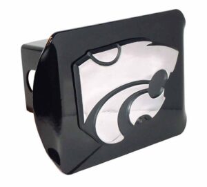 K State Powercat Black Hitch Cover