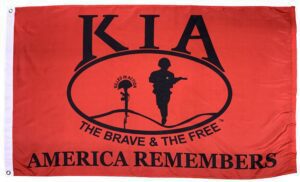 KIA Killed In Action 3x5 Flag