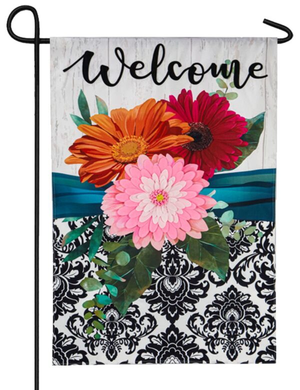 Linen Gerber Daisy Decorative Garden Flag I AmEricas Flags